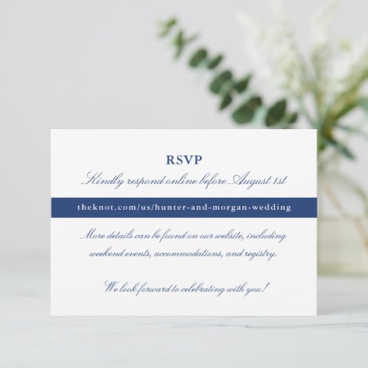 Online RSVP-kaart - Penobscot Bay Set Informatiekaartje (Staand voorkant)