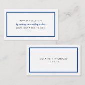 Online RSVP-kaart voor Lijst met bewerkbare kleure Informatiekaartje (Voorkant / Achterkant)