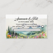Online RSVP Mountain Wildflower Informatiekaartje (Voorkant)