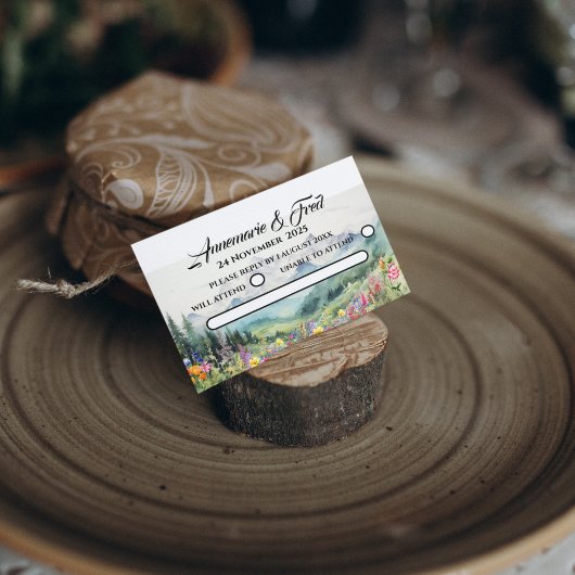 Online RSVP Mountain Wildflower Informatiekaartje
