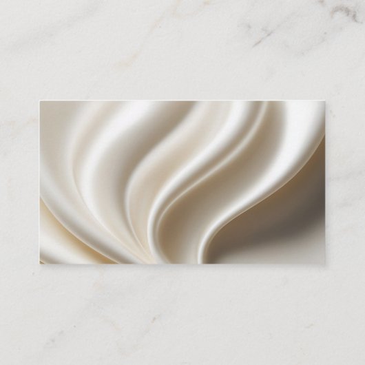 Online RSVP QR Code ivory white satin website Visitekaartje (Achterkant)