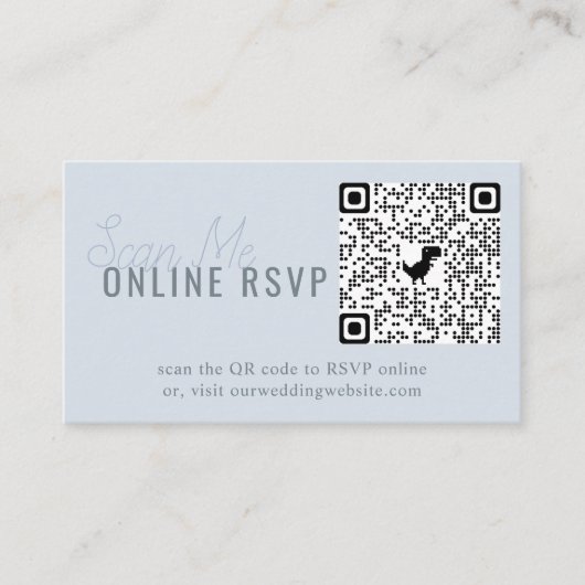 Online RSVP QR Code Mountain Meadow Wedding Enclos Informatiekaartje (Voorkant)