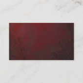 Online RSVP QR Code theatrale ornamentale bruiloft Visitekaartje (Achterkant)