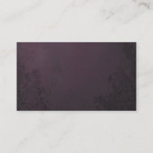 Online RSVP QR Code theatrale ornamentale bruiloft Visitekaartje (Achterkant)