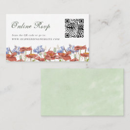 Online RSVP QR Code wildbloembruilwebsite Visitekaartje