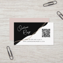 Online RSVP QR Code zwart en wit bruiloft website