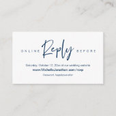 Online RSVP, Trouwwebsite, Wachtwoord, Herinnering Informatiekaartje (Voorkant)