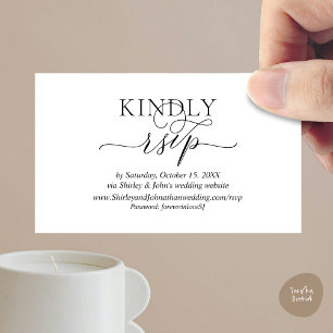 Online RSVP website, huwelijksuitnodiging Informatiekaartje