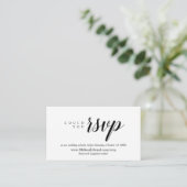 Online RSVP-website, Modern Classy Minimalist Informatiekaartje (Staand voorkant)