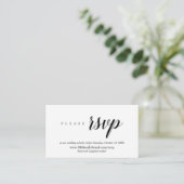 Online RSVP-website, Modern Classy Minimalist Informatiekaartje (Staand voorkant)