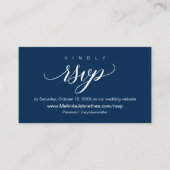 Online RSVP website reageren, bruiloft Informatiekaartje (Voorkant)