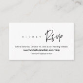 Online RSVP, Wedding website, Password, Reminder E Informatiekaartje (Voorkant)