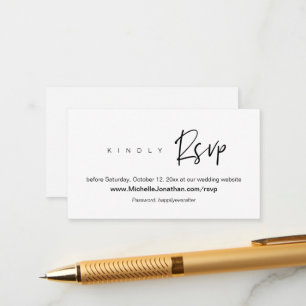 Online RSVP, Wedding website, Password, Reminder E Informatiekaartje