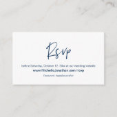 Online RSVP, Wedding-website, Wachtwoordherinnerin Informatiekaartje (Voorkant)