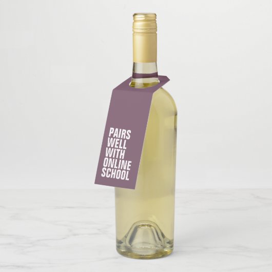 Online school grappig leren op afstand flessenhanger (Schuin)
