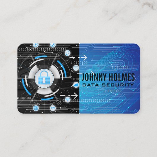 Online Security | Cyber Technology | AI Visitekaartje (Voorkant)