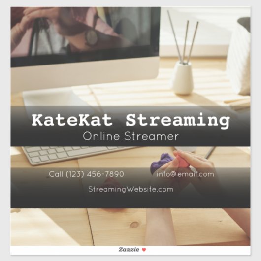 Online Steamer-bedrijf: reclameactiviteiten Sticker (Vel)