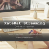 Online Steamer-bedrijf: reclameactiviteiten Sticker (Voorkant)