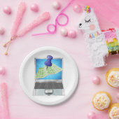 Online Street Map Borden Papieren Bordje (Feest)