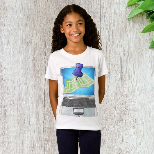 Online Street Map Meisjes T-shirt
