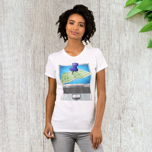 Online Street Map Vrouwen T-Shirt