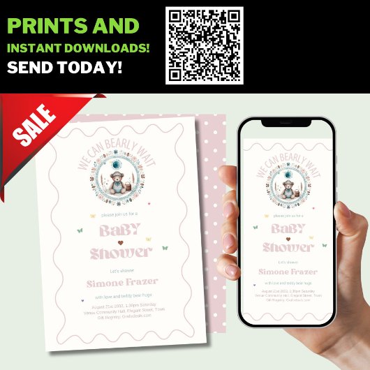 Online Teddy Bears picknick uitnodigingen kunnen n