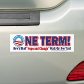 Online termijn - Hoe heeft die hoop en verandering Bumpersticker (Op auto)