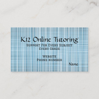 “Online Turoring” Business Card Visitekaartje