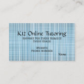 “Online Turoring” Business Card Visitekaartje (Achterkant)