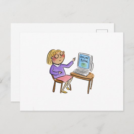 Online Tutor Briefkaart (Voorkant / Achterkant)