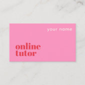 Online tutor moderne visitekaartje (Voorkant)