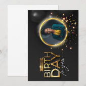 Online verjaardags wenskaart kaart (Voorkant / Achterkant)