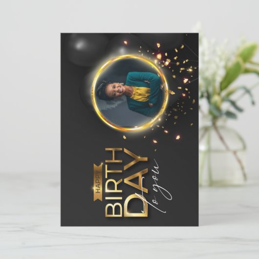 Online verjaardagskaart kaart (Staand voorkant)