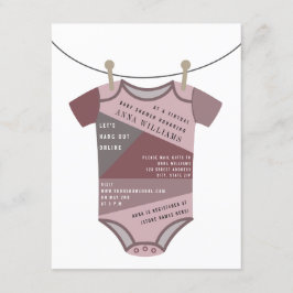 Online virtueel Baby shower per e-mail kruimelpak Kaart