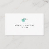 Online websitekaarten voor Succulent Wedding RSVP Informatiekaartje (Achterkant)