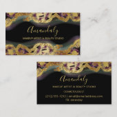 Online winkel Boutique Glitter Gold Paars Black Visitekaartje (Voorkant / Achterkant)
