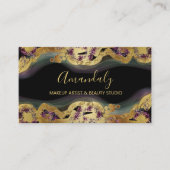 Online winkel Boutique Glitter Gold Paars Black Visitekaartje (Voorkant)