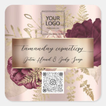 Online winkel QRCode Logo Foto Product Roos Floral