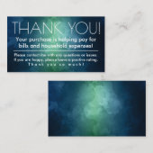 Online winkel verkoper Dank je Visitekaartje Invoe (Voorkant / Achterkant)