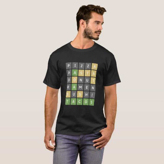 Online Word Game 1 T-shirt (Voorkant volledig)