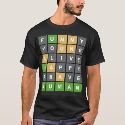 Online Word Game online spel geeks woord gamers T-shirt (Voorkant)