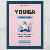 Online Yoga Class Flyer (Voorkant)