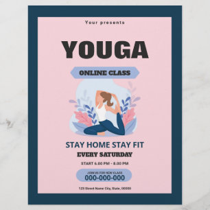 Online Yoga Class Flyer