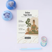 Online Yoga lessen Promotioneel Flyer (Enkel)