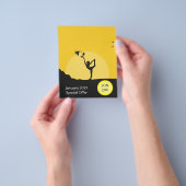 Online yogalesflyer kortingsaanbieding flyer (Hand)