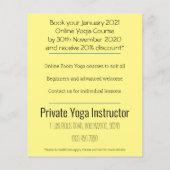 Online yogalesflyer kortingsaanbieding flyer (Achterkant)