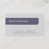 Onlineklanten voor moderne Unisex Visitekaartje (Achterkant)