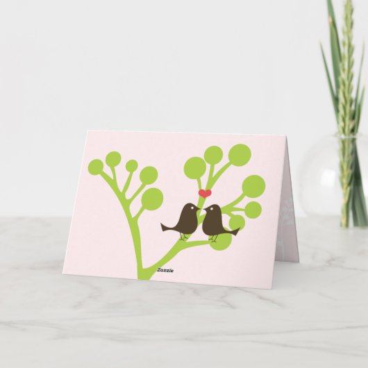 Onloverds (Roze) Dank je wel Bedankkaart (Achterkant)