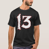 ONLUCKY NUMMER 13! T-SHIRT (Voorkant)