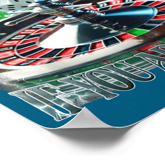 Only A Problem If You're Losing Funny Gambling Boo Poster (Hoek)